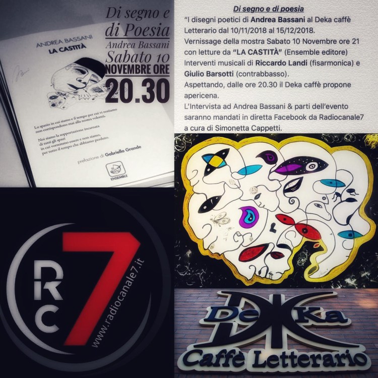 Di segno e di poesia. Spazio espositivo Deka Caffè Letterario. Fig.1